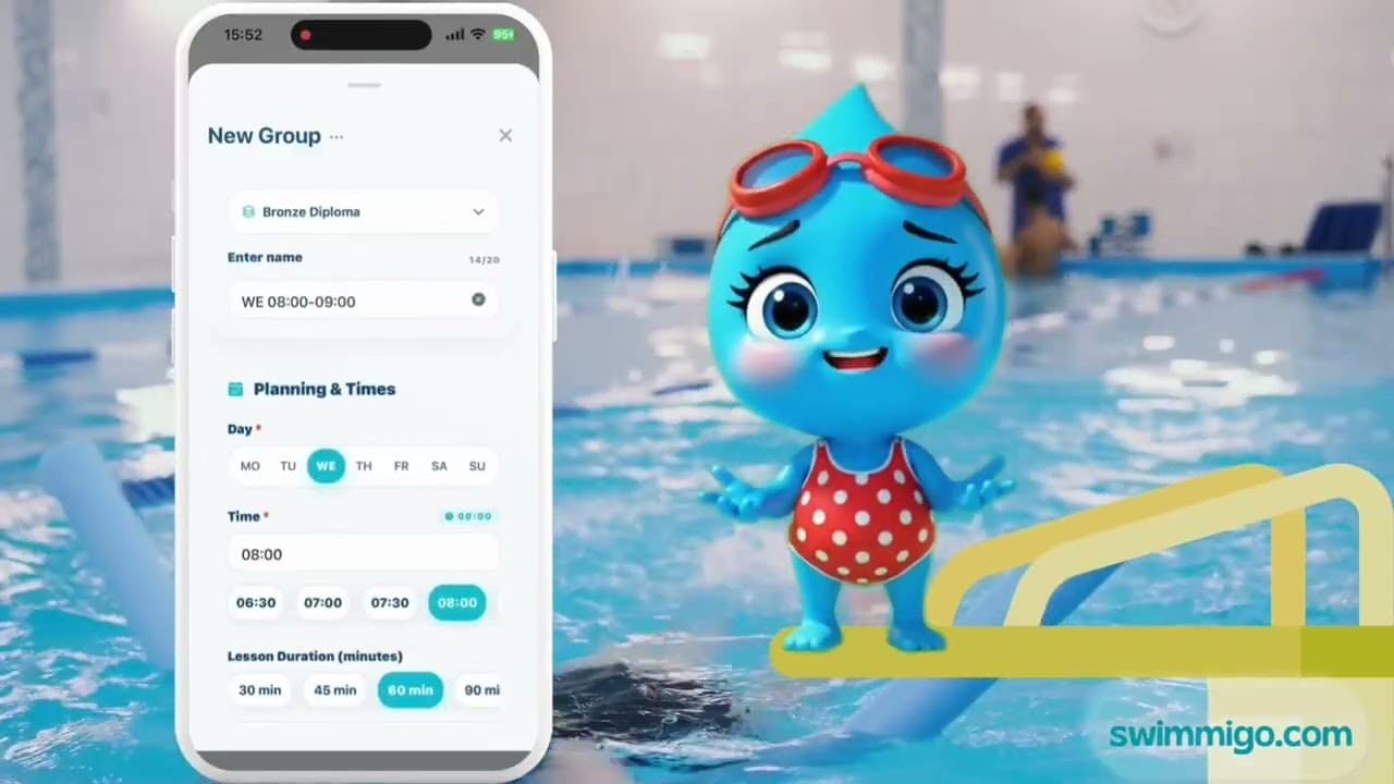 How to Create a Swimming Lesson Group Easily