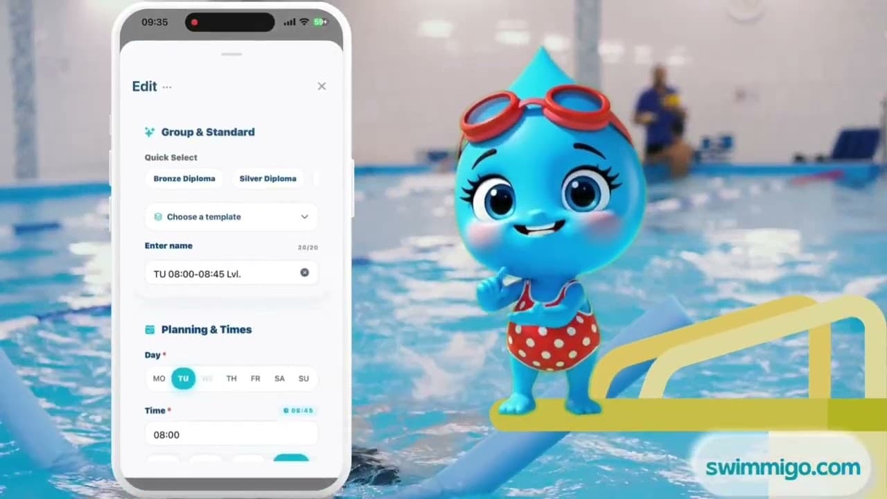 How to Edit an Existing Swimming Group