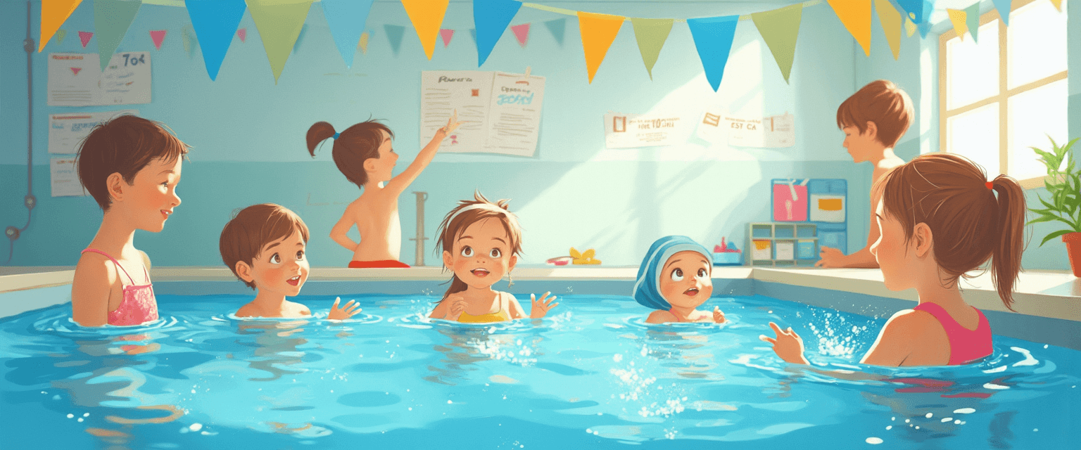 Improving swimming lesson progress at different levels