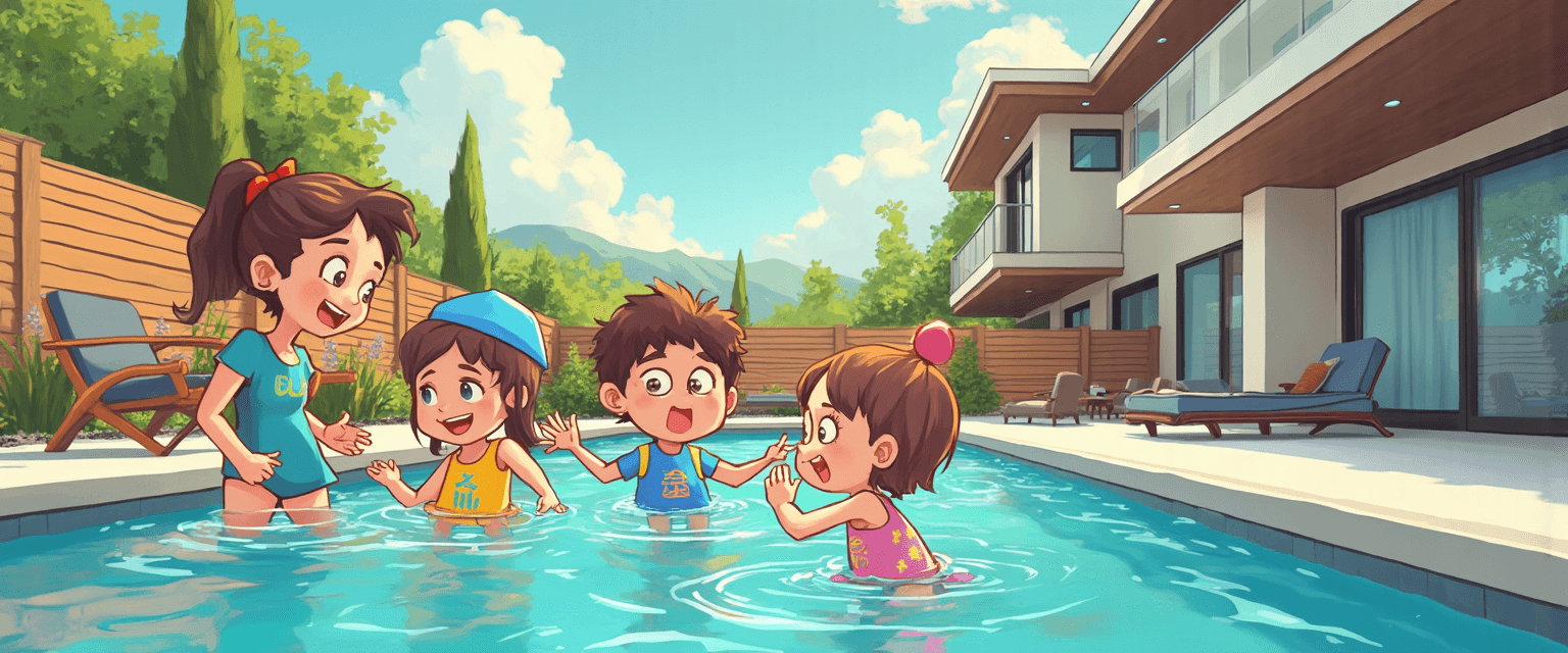 Tracking swimming lesson exercises during holidays