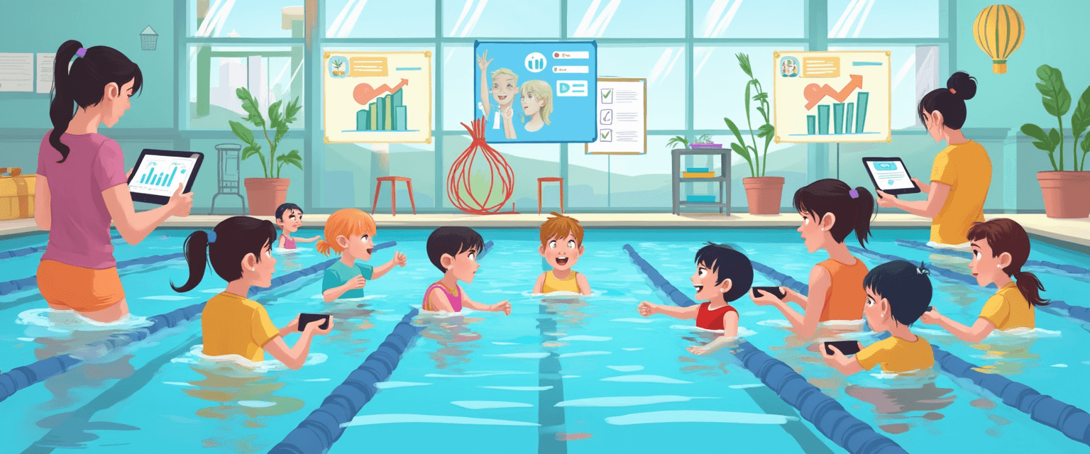 Effectively organizing swimming lesson groups by levels