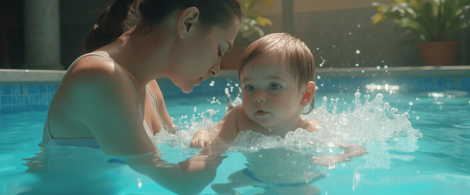 Registrar el progreso en las clases de natación ante el miedo al agua
