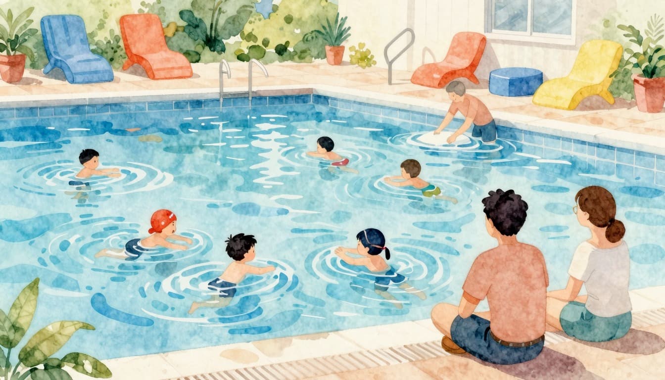 Resumen completo para seguir el progreso de las clases de natación: para padres y escuelas de natación