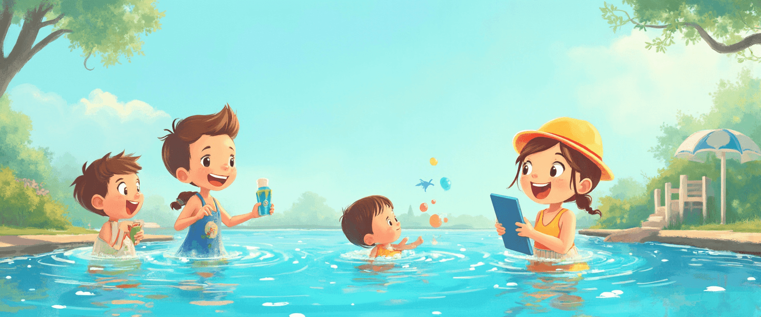 Clearly registering swimming lesson progress