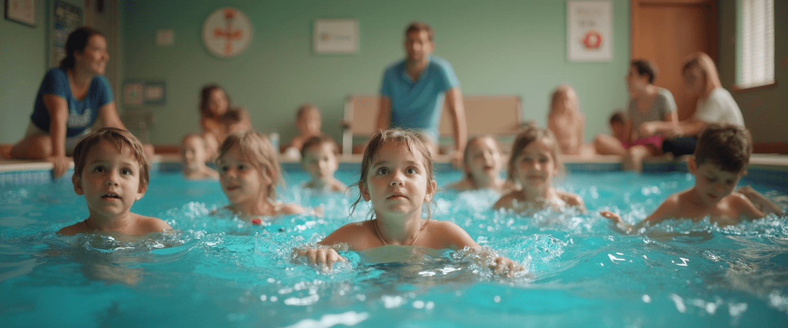 Seguimiento sencillo del progreso en las clases de natación durante la lección