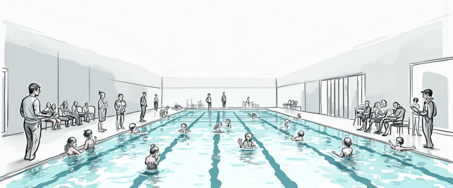 Clearly registering swimming achievements per swimming lesson group